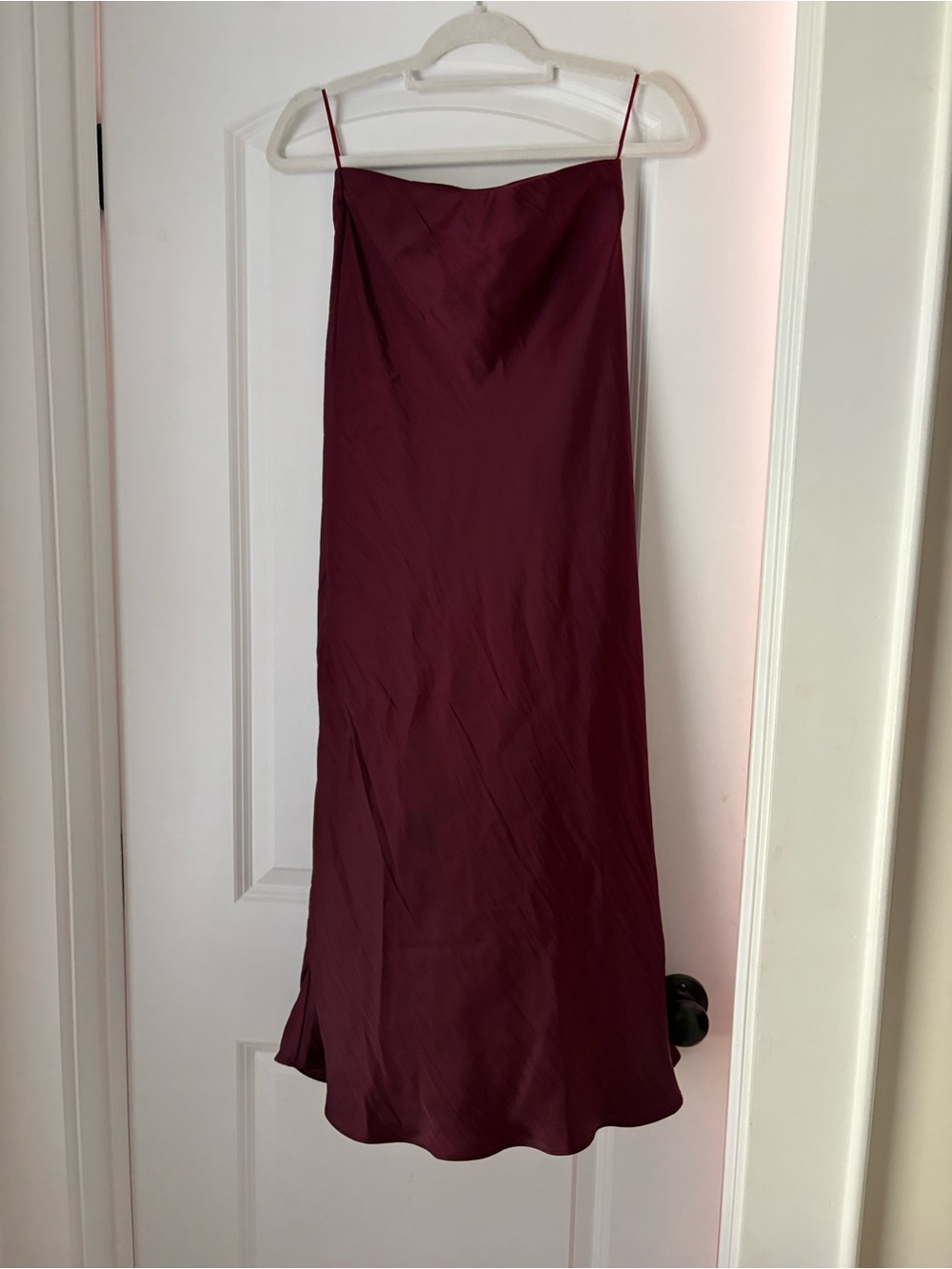 Z-Supply Elegant Burgundy Slip Midi Skirt